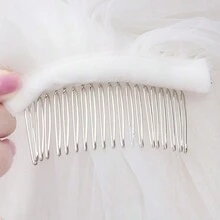 1PC/Mũ đội đầu biểu diễn sân khấu bằng lưới gạc mùa thu dành cho nữ - trắng - Xem 7