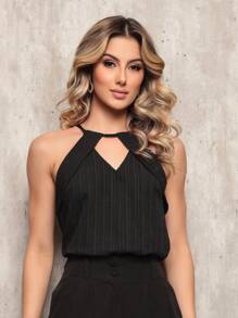 Women Tank Tops & Camis - 黑色 - 查看 1