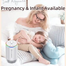 Portable Rechargeable Car  Perfume Aroma Diffuser (Excluding Perfume) With Music Atmosphere Light And Starry Sky Projection Function, High-End Tempo Paint Technology, Perfect Gift - White - View 7