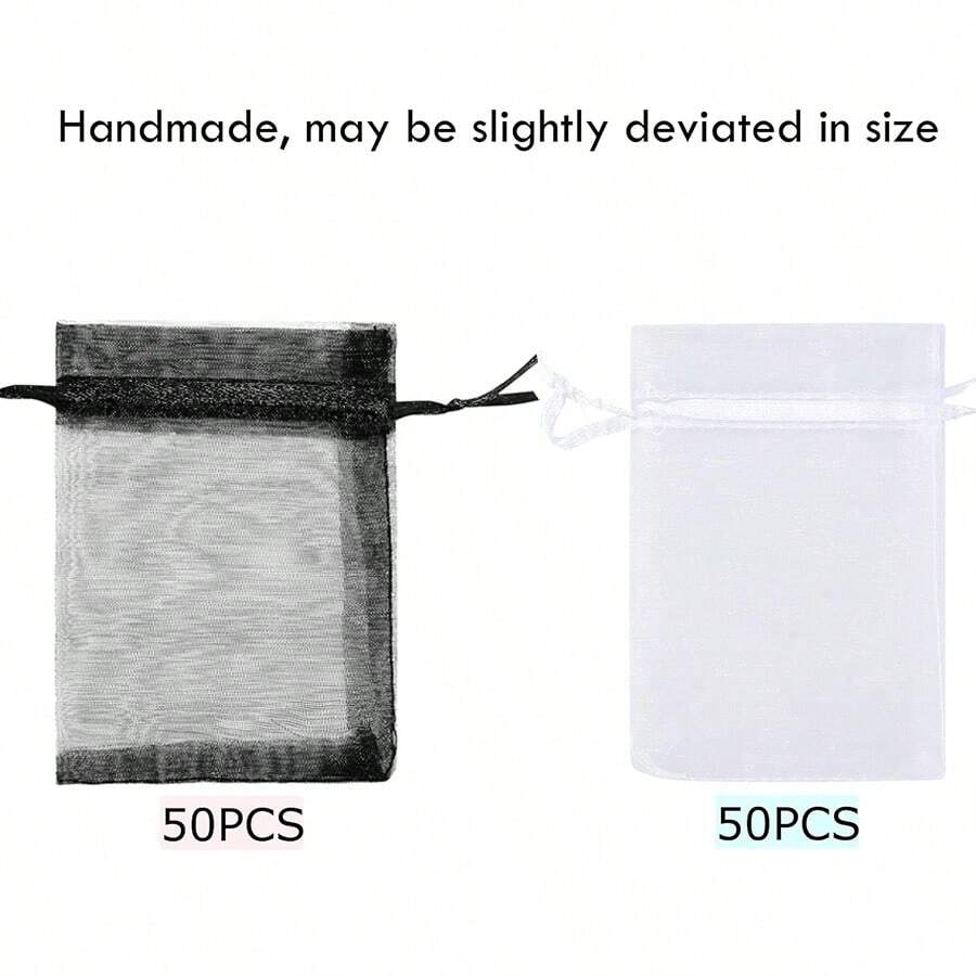 100pcs, Organza Bags Small Gift Bags Jewelry Pouches Mini Drawstring