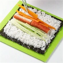 1入組具防黏性壽司卷簾,適用於自製壽司,diy廚房小幫手,適用於家庭和餐廳派對 - 綠色 - 查看 5