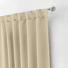 Catania Blackout Short Curtain Solid Colors - 米色 - 查看 1
