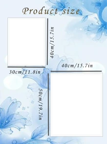 Diy Blank Diamond Painting Canvas, Mosaic Art, Use Excess Diamonds For Creative Crafting - Black and White - View 2