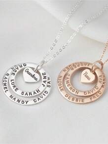 Customized Name Necklace, Ideal For Couples, Mother's Day, Father's Day, Family, Friends, Birthday Gift Diy