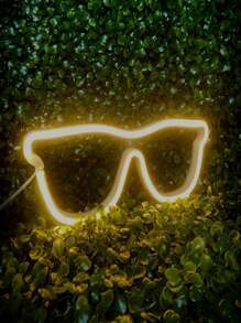 Luminária De Parede Oculos Neon Led Decoração Luz 110/220V