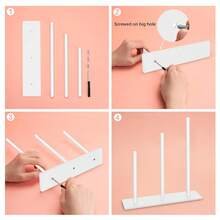 3層壓克力髮圈盒,清晰髮圈收納盒,適用於女性、少女禮物,髮圈配件組織器