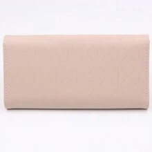 Cartera larga de verano nueva y de Corea del Sur Y, bolso de mano largo para mujer con múltiples ranuras para tarjetas, cartera larga de moda para mujeres de escuela secundaria, bolso tipo sobre - Rosa - Ver 3