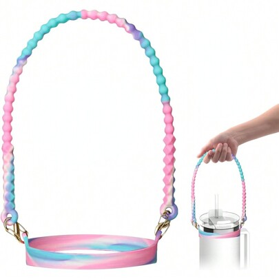 1/2 Stücke Wasserflasche Halter mit Riemen, passend für Flaschen von 0,24L bis 1,18L, Wasserflasche Trageschlaufe, kompatibel mit Becher Zubehör (alle Produkte beinhalten keine Trinkbecher)