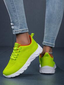 2025 New Spring/Summer Breathable Lightweight Mesh Knitted Lace-Up Casual Shoes, Women Sneakers, Sport Shoes,Fitness Shoes,Couple Shoes