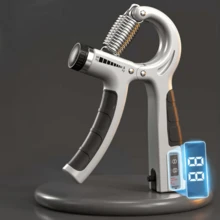 lpcbec 1pc Adjustable Counting Grip Strengthener For Hand & Arm Workout - Grey - View 8