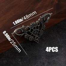 4-8pcs Decorative Wood Corner Protector For Cupboards - Bronze Finish