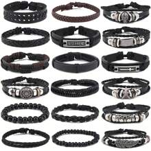 18 Piezas De Pulsera De Estilo Callejero Retro Hip-hop, Juego De Joyas Punk Pulsera De Estilo Mixto, Accesorios Para Hombres - conjunto de pulsera - Ver 7