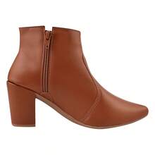 Women Mid-Calf Boots - 鏽棕色 - 查看 2