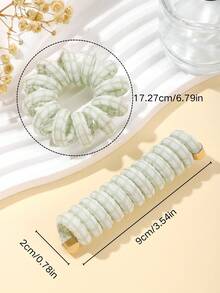 2 cái/bộ Trẻ em Chất vải Phụ kiện tóc Với Dễ thương Hoa Và Màu thuần Thiết kế Bao gồm Sáng bóng Kết Cấu Da , Lưới , Sữa Và Lá thư Bao gồm 1 Thẳng Điện thoại Dây điện Dây buộc tóc Và 1 Điện thoại Dây điện Dây buộc tóc , Phong cách Khác nhau Kiểu tóc Không có Tóc , Hoàn hảo Đối với Bím tóc Và Tóc Đồ trang trí - Nhiều màu - Xem 23