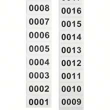 40*20mm Sequential Number Digital Code Self Adhesive Sticker Label - White - View 3