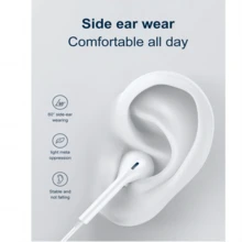 Adecuado para iPhone15, auriculares digitales Huawei tipo c, tipo intrauditivo controlado por cable para teléfono móvil Apple 15 con marca - Blanco - Ver 6