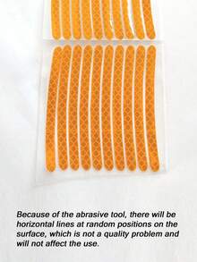 20 cái Ô tô/xe hơi & Xe máy Bánh xe PVC Phản chiếu Cảnh báo Hình dán , Vàng - Màu vàng - Xem 6