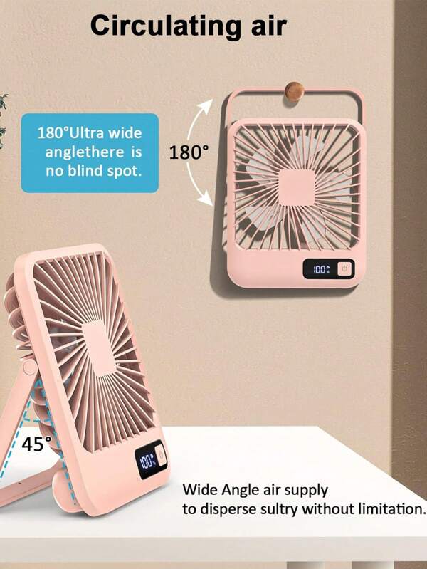 New Desk/Wall-Mounted USB Electric Fan, Portable Mini Fan For Home, Student Dorms, Bed, Tabletop Use