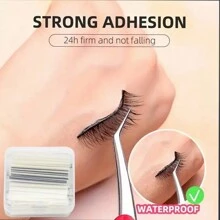 Glueless Fake Eyelashes Self Adhesive Strip,No Glue Needed, Waterproof, Reusable & Lasting Stickiness,Lash Extension Tools,Self Adhesive Lash Strips,Lash Glue Replacement