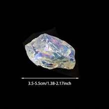 1/2/3入組電鍍白色瑪瑙水晶,diy裝飾珠寶、標本收藏、香薰擴散器石頭,幸運的治療水晶石,適用於珠寶製作或收藏,冥想瑜伽治療天然石材,是假期禮物的最佳選擇 - 電鍍透明蛋白石水晶 - 查看 12