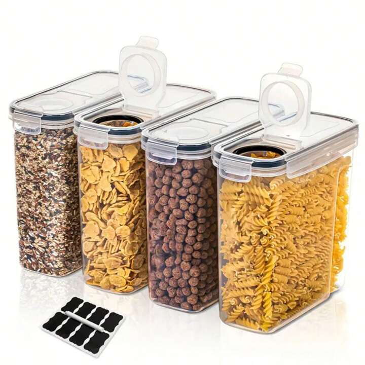 1pc Of Grain Storage Containers, Plastic Sealed Food Storage 