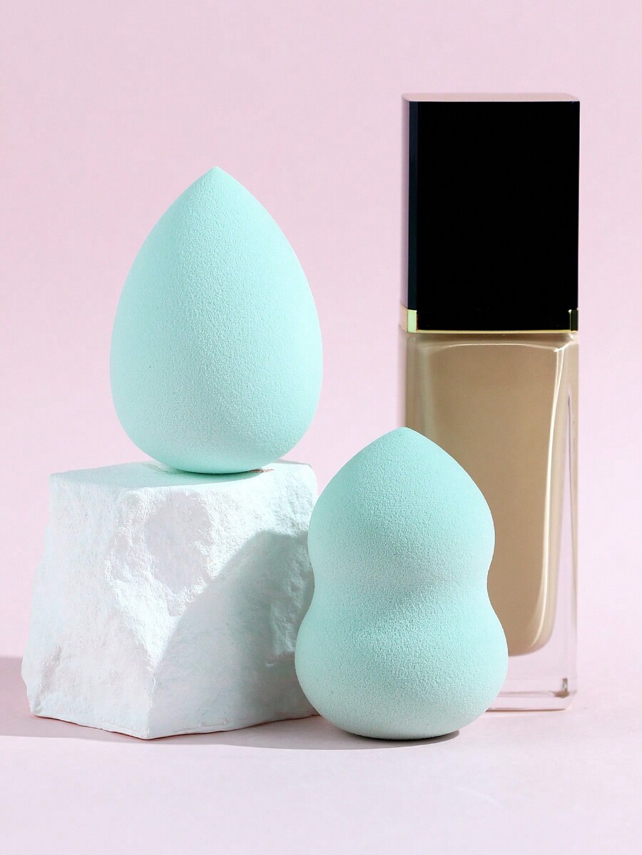 2Piece Makeup Sponge Hydrophilic Beauty Blender Expands In Contact With Water DropShaped