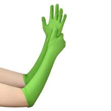 1 Pair Spring Summer Unisex Multicolor Nylon Spandex Gloves, Suitable For Driving, Sun Protection, Jewelry & Square Dance