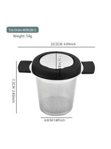 1pc, Stainless Steel Tea Filter, Fine Mesh Tea Strainer For Loose Leaf Tea, Tea Infuser, For Home Restaurant Hotel Office, Tea Accessories Back To School