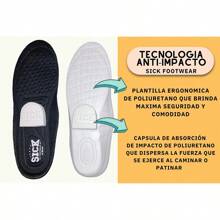 sick dudes Tenis para patinar en patineta (skate) - Blanco - Ver 6