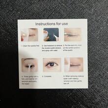 256pcs/480pcs/736pcs Water-Activated Eyelid Tapes 13-In-1 Set, Narrow Front Wide Back, Invisible Natural Double Eyelid Tapes Suitable For Students, Home, Office, Travel & Outdoor, Apply Eyeshadow First Then Tape