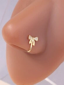 Bow U Shape Fake Nose Rings For Women Nose Cuff Non Piercing For Teen Grirls - Nice Gift For Her On Birthday/Valentine's Day/Christmas Valentines,Mom,Mother,Mother's Day,Gift - BJ-062 - View 2