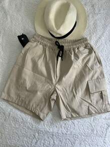 Men Shorts - Beige - View 1