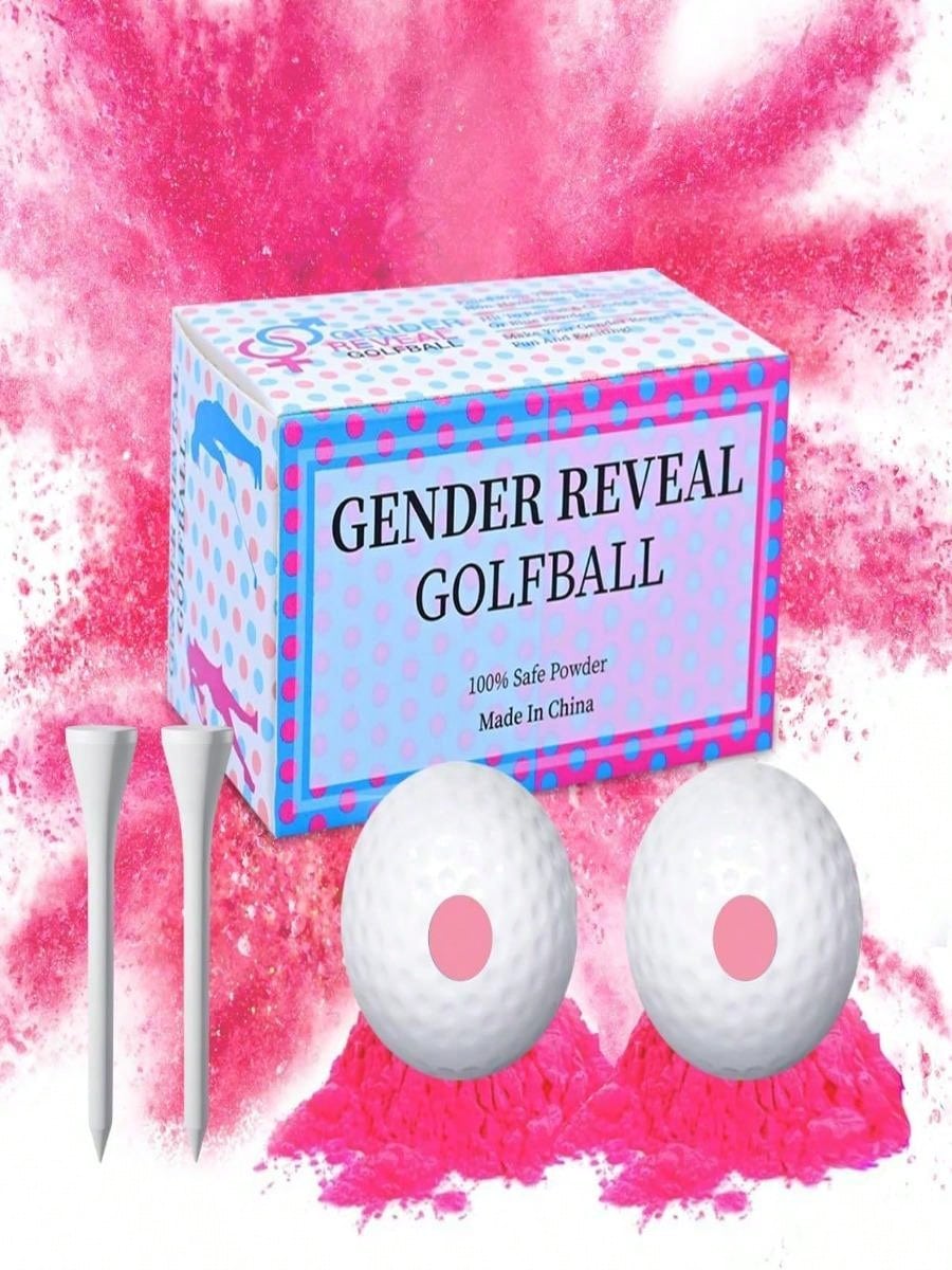 Two Balls In One Piece Abs Resin Material Blue Pink Cornmeal Filling