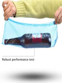 100 Pcs Waterproof Boot Covers Plastic Disposable Shoe Covers Overshoes Rain Shoe Covers Mud-Proof Blue Color For School,Office,Household,Travel - Blue - View 8