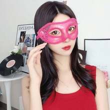 1pc Ladies\" Sexy Lace Mask, Transparent PVC Material, Lace Sticking Craft, Erotic Princess Mask, Cosplay Party, Costume Accessory For Festivals - Multicolor - View 7