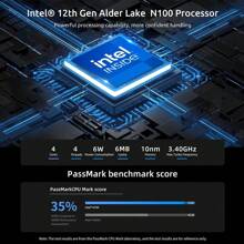 BMAX Mini PC BMAX B4 Plus / Windows 11 / Intel N100 / 16 GB DDR4 + 512 GB SSD / 2 H DMI 1 Tipo C / Compatible con gráficos Intel UHD 4K a 60 Hz y 750 MHz