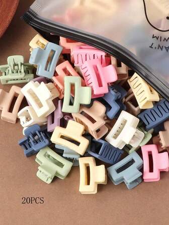 10-30入組女性牢固鉗形休閒髮夾，時尚的龍骨形狀，適用於日常髮髻、沐浴髮髻和日常髮髻