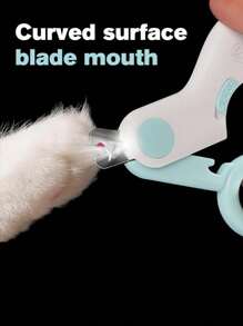 1pc Mini Pet Nail Trimmer With LED Light, Convenient For Trimming Claws Of Small Medium Cats And Dogs