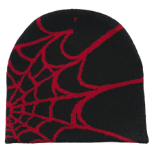 1pc Unisex Multi-Color Spider Web Knit Hat, Fashion Versatile Jacquard Beanie, Warm Hat For Winter, Suitable For Casual, Street, Outdoor Sports, Y2K Style - Spider Web - View 14