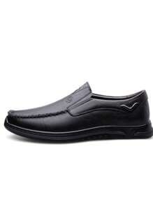 New Handmade Men's Genuine Leather Loafers, Slip-On Floral Print Casual/Business Shoes With Round Toe, Flat Heel And Rubber Sole