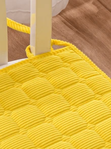 1pc Modern Style Square Polyester Fiber Solid Color Washable Decorative Accessory, Suitable For Living Room, Kitchen, Dining Room, Outdoor, Office Home Decor
