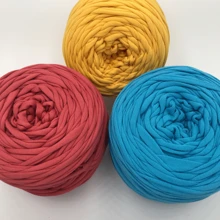 1 Pc T-Shirt Yarn, Woven Fabric Knitted Yarn, Used For Crocheting And Knitting Bags, Cushions, Dolls, Handicraft Crochet Projects