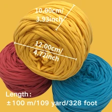 1 Pc T-Shirt Yarn, Woven Fabric Knitted Yarn, Used For Crocheting And Knitting Bags, Cushions, Dolls, Handicraft Crochet Projects