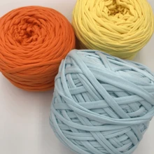 1 Pc T-Shirt Yarn, Woven Fabric Knitted Yarn, Used For Crocheting And Knitting Bags, Cushions, Dolls, Handicraft Crochet Projects