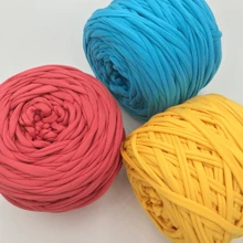 1 Pc T-Shirt Yarn, Woven Fabric Knitted Yarn, Used For Crocheting And Knitting Bags, Cushions, Dolls, Handicraft Crochet Projects