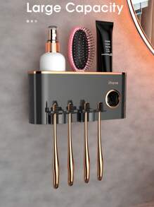 J'ai des porte-brosses à dents et des accessoires de salle de bain avec distributeur de dentifrice, 2 tasses porte-brosse à dents montées au mur, décoration de salle de bain, décoration d'automne, retour à l'école