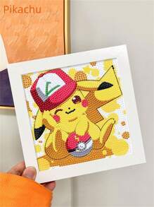 1 Pezzo Kit Di Pittura A Diamante Fai Da Te Con Cartoni Animati Per Bambini, Mosaico Completo Con Forellino Di Diamante, Regalo Di Artigianato A Strass Per Ragazzi E Ragazze