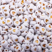 100 Pezzi Di Perline Acriliche Con Lettere Dell'alfabeto Per La Creazione Di Braccialetti E Gioielli Fai-da-te