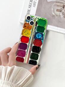 Paint Box Phone Case Compatible With IPhone 15 Pro Max, 14, 13, 12, 11 Pro Max, Xs, X, Xr, Se2, 7, 8plus Samsung S23, S22, S21, S20 Fe, Whole Package Color Painting - Multicolor - View 4