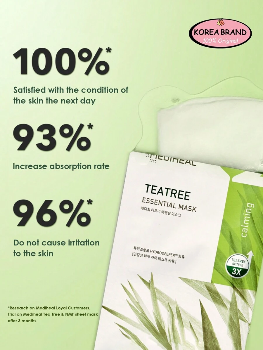 mediheal-10-sheets-tea-tree-essential-mask-korean-skincare-facial